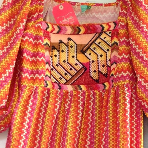 FARM Rio + Yawanawa Embroidered Banana Da Terra Maxi Dress - Picture 9 of 15